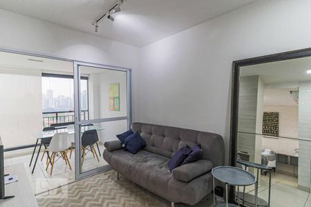 Sala de apartamento à venda com 1 quarto, 37m² em Vila Cordeiro, São Paulo