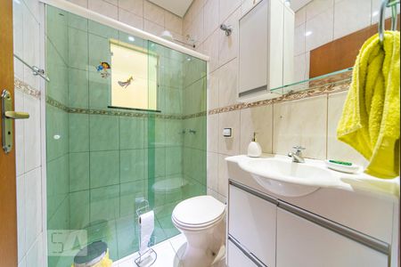 Banheiro  de apartamento à venda com 3 quartos, 91m² em Vila Valparaíso, Santo André