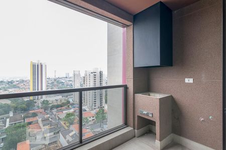 Varanda Gourmet de apartamento à venda com 3 quartos, 165m² em Vila Alpina, Santo André