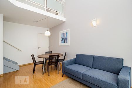 Sala de apartamento para alugar com 1 quarto, 52m² em Vila Nova Conceição, São Paulo