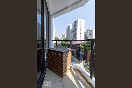 Varanda de apartamento para alugar com 1 quarto, 40m² em Jardim Paulista, São Paulo