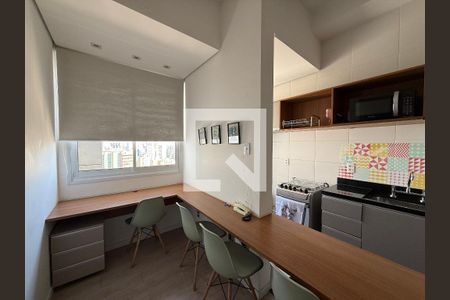 Sala/cozinha de apartamento para alugar com 1 quarto, 32m² em Santa Cecília, São Paulo