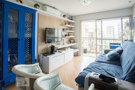 Sala de apartamento à venda com 3 quartos, 96m² em Vila Monte Alegre, São Paulo