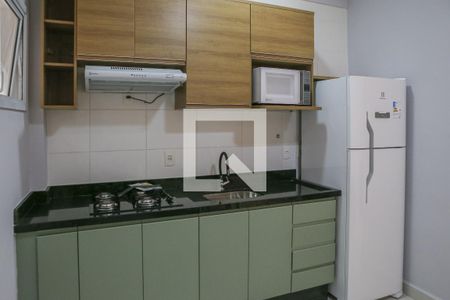 Cozinha de apartamento para alugar com 1 quarto, 32m² em Luz, São Paulo