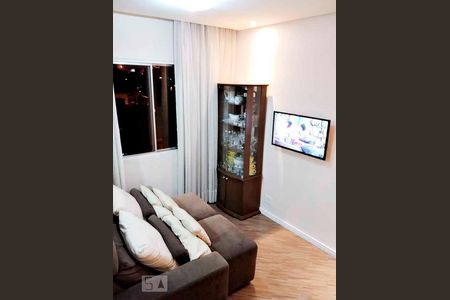 Sala de Estar de apartamento à venda com 1 quarto, 39m² em Vila Nova Santa Luzia, São Bernardo do Campo