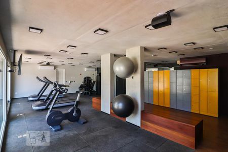 Studio para alugar com 52m², 1 quarto e 2 vagas Studio para alugar com 52m², 1 quarto e 2 vagasÁrea comum - Academia