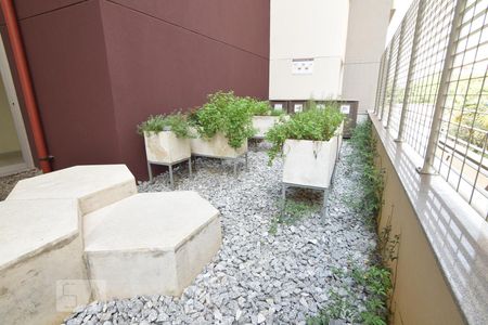 Studio para alugar com 52m², 1 quarto e 2 vagas Studio para alugar com 52m², 1 quarto e 2 vagasÁrea comum - horta comunitária no mesmo andar