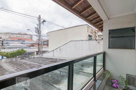 Varanda da Suíte 1 de casa à venda com 3 quartos, 260m² em Vila Homero Thon, Santo André