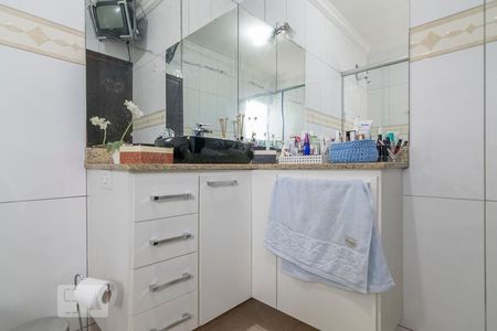 Banheiro da Suíte 1 de casa à venda com 3 quartos, 260m² em Vila Homero Thon, Santo André