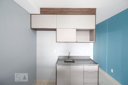 Cozinha de kitnet/studio para alugar com 1 quarto, 28m² em Mirandópolis, São Paulo