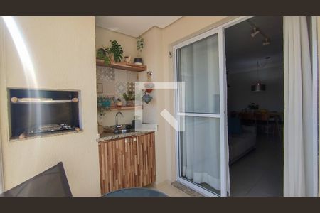 Varanda Gourmet de apartamento à venda com 2 quartos, 72m² em Barcelona, São Caetano do Sul