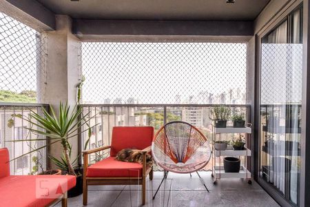 Varanda de apartamento à venda com 1 quarto, 85m² em Vila Madalena, São Paulo