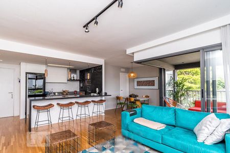 Sala de apartamento à venda com 1 quarto, 85m² em Vila Madalena, São Paulo