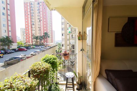 Varanda da Sala de apartamento à venda com 2 quartos, 62m² em Jardim São Savério, São Paulo
