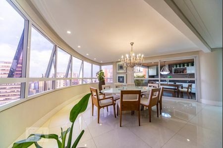 Sala de Jantar  de apartamento à venda com 4 quartos, 275m² em Campestre, Santo André