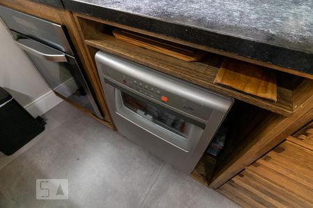 Detalhe da Cozinha de kitnet/studio para alugar com 1 quarto, 60m² em Alphaville Industrial, Barueri