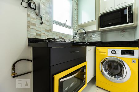 Cozinha de kitnet/studio à venda com 1 quarto, 30m² em Bela Vista, São Paulo