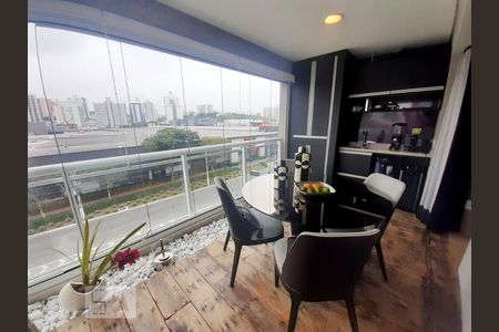 Varanda de kitnet/studio para alugar com 1 quarto, 42m² em Centro, São Bernardo do Campo