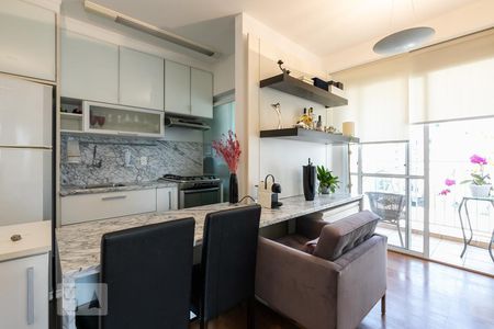 Sala de apartamento à venda com 1 quarto, 54m² em Vila Olímpia, São Paulo