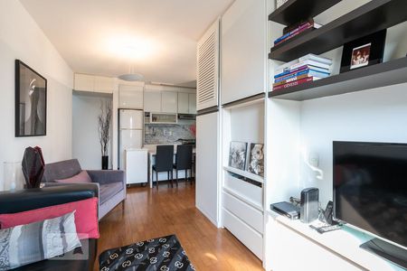 Sala de apartamento à venda com 1 quarto, 54m² em Vila Olímpia, São Paulo