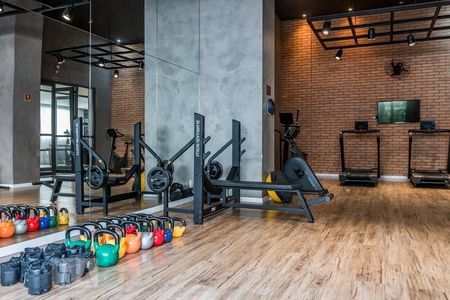 Studio para alugar com 40m², 1 quarto e 1 vaga Studio para alugar com 40m², 1 quarto e 1 vagaÁrea comum - Academia