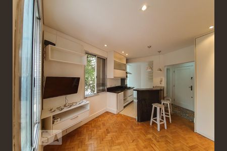 Sala/Cozinha de apartamento para alugar com 1 quarto, 42m² em Bela Vista, São Paulo