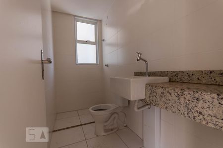 Banheiro Social de apartamento à venda com 2 quartos, 77m² em Planalto, Belo Horizonte