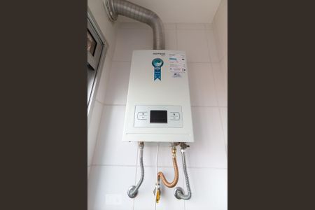 Área de serviço - aquecedor à gás de apartamento à venda com 2 quartos, 49m² em Cocaia, Guarulhos