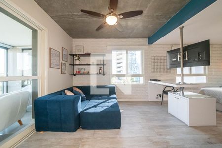 Sala de apartamento para alugar com 1 quarto, 64m² em Cidade Monções, São Paulo