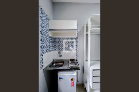 Cozinha de kitnet/studio para alugar com 1 quarto, 20m² em Brás, São Paulo