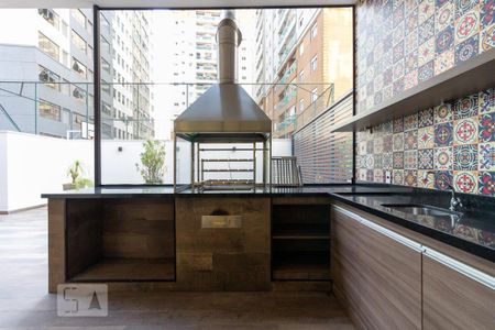 Studio para alugar com 26m², 1 quarto e 1 vaga Studio para alugar com 26m², 1 quarto e 1 vagaÁrea Comum - Churrasqueira