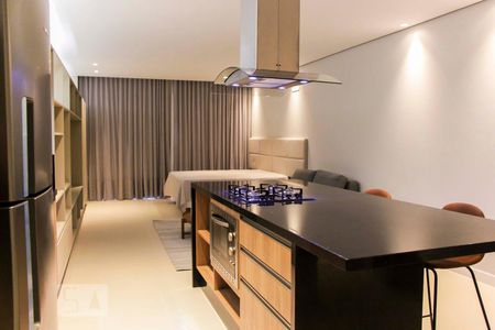 Sala/Cozinha de apartamento para alugar com 1 quarto, 54m² em Centro, Florianópolis
