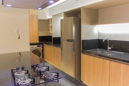 Cozinha de apartamento para alugar com 1 quarto, 54m² em Centro, Florianópolis