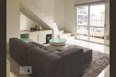 Sala de apartamento para alugar com 1 quarto, 78m² em Vila Nova Conceição, São Paulo