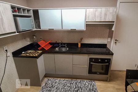 Cozinha de apartamento à venda com 1 quarto, 50m² em Bethaville I, Barueri