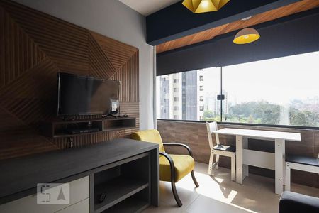 Varanda de apartamento à venda com 1 quarto, 40m² em Paraíso do Morumbi, São Paulo