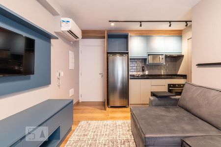 Sala de apartamento à venda com 1 quarto, 44m² em Indianópolis, São Paulo