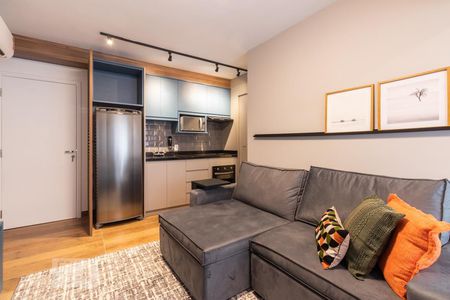 Sala de apartamento à venda com 1 quarto, 44m² em Indianópolis, São Paulo