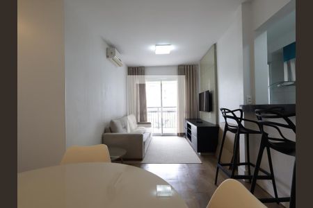 Sala de apartamento para alugar com 2 quartos, 70m² em Jardim Leonor, São Paulo