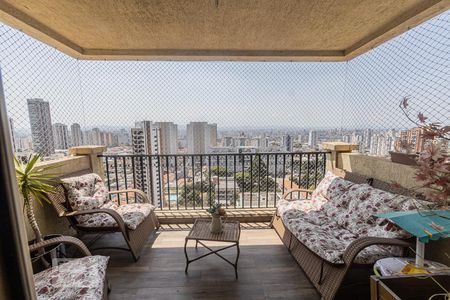 Varanda Sala de apartamento à venda com 3 quartos, 188m² em Tatuapé, São Paulo