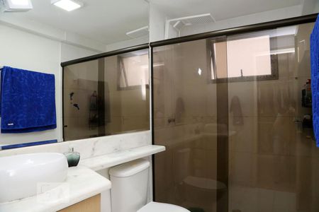 Banheiro da Suíte de apartamento à venda com 3 quartos, 113m² em Jardim Monte Alegre, Taboão da Serra