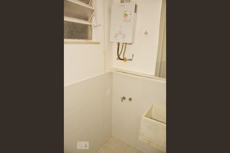 Banheiro  de kitnet/studio para alugar com 1 quarto, 31m² em Santa Teresa, Rio de Janeiro