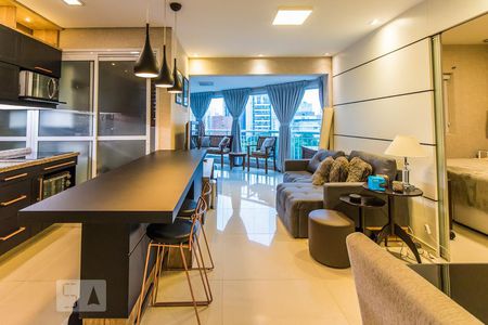 Sala de apartamento à venda com 1 quarto, 52m² em Jardim Paulista, São Paulo