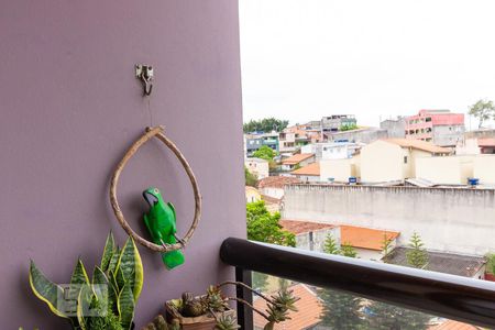 Varanda e vista da rua de apartamento à venda com 3 quartos, 86m² em Vila Principe de Gales, Santo André