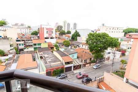 Varanda e vista da rua de apartamento à venda com 3 quartos, 86m² em Vila Principe de Gales, Santo André