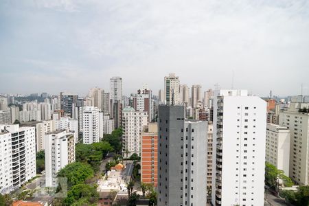 Varanda / Sala - Vista de apartamento para alugar com 1 quarto, 35m² em Santo Amaro, São Paulo