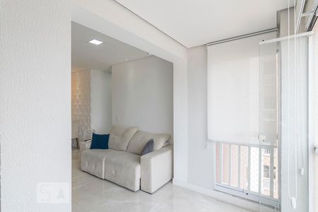 Varanda Gourmet de apartamento à venda com 2 quartos, 57m² em Vila Homero Thon, Santo André