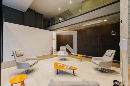 Apartamento para alugar com 28m², 1 quarto e sem vagaHall social