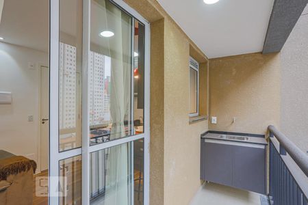 Studio à venda com 27m², 1 quarto e sem vagaVaranda