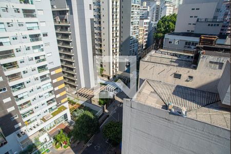 Studio para alugar com 28m², 1 quarto e 1 vaga Studio para alugar com 28m², 1 quarto e 1 vagaVista da Varanda da Sala/Quarto